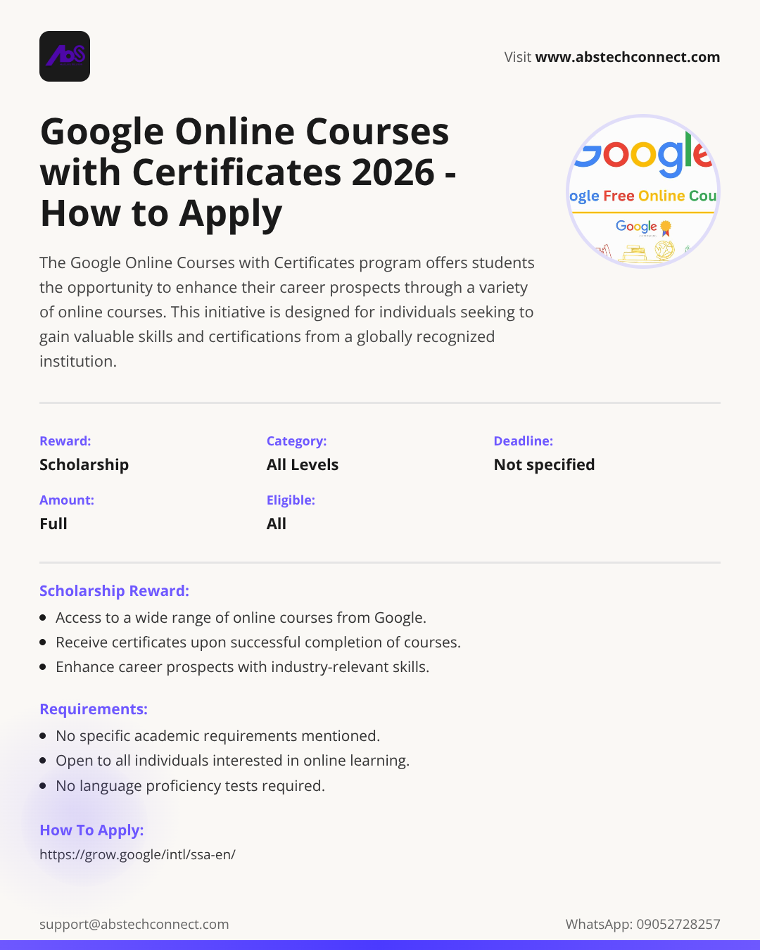 google online courses with certificates 2026 | how to apply ...