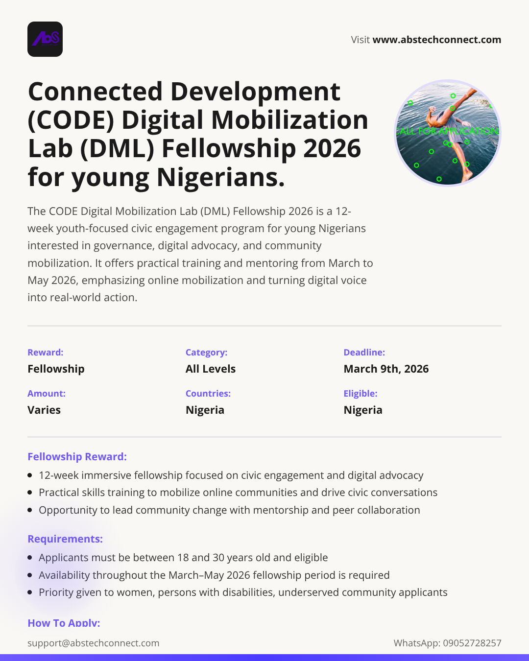 connected development (code) digital mobilization lab (dml) fellowship ...