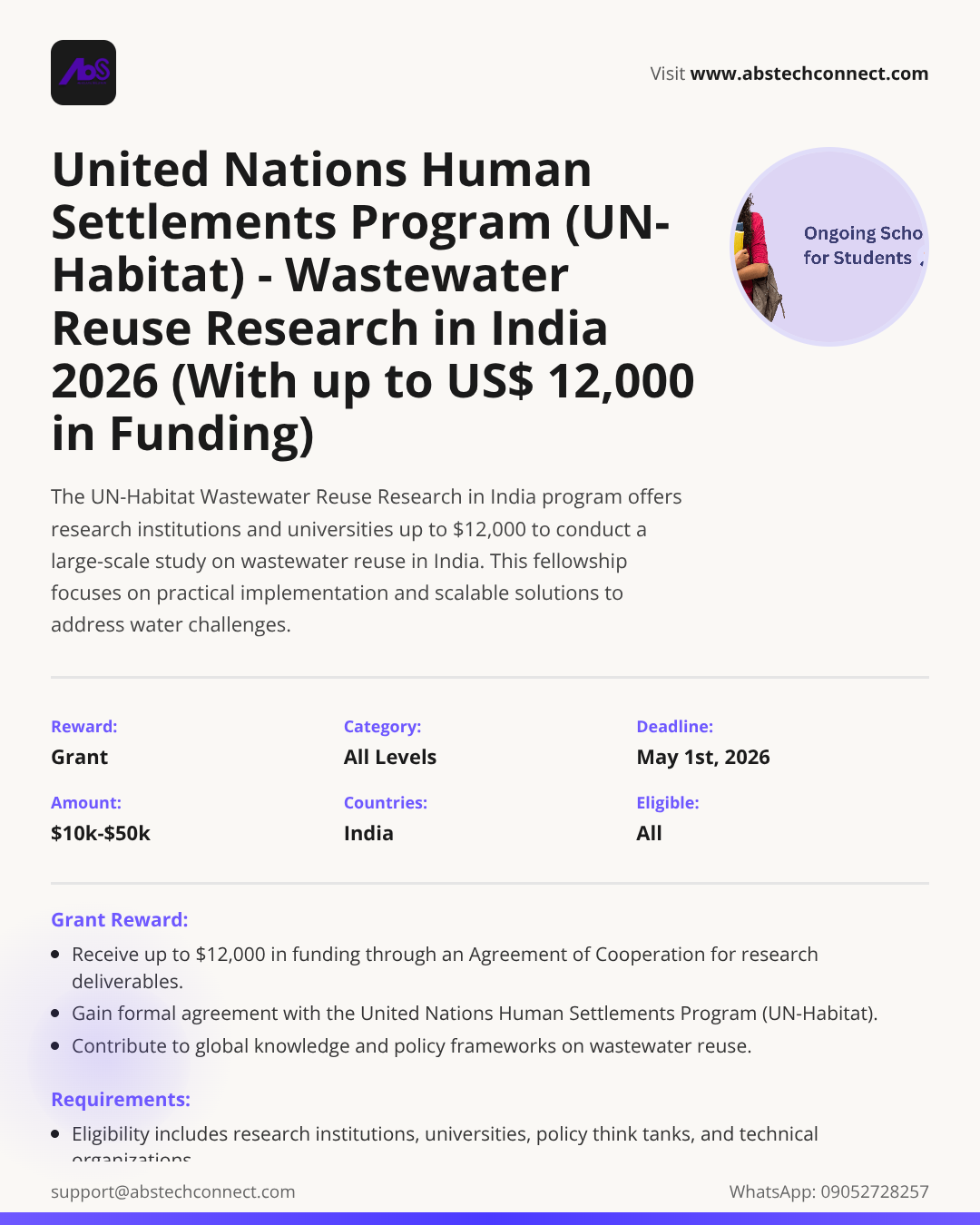 united nations human settlements program (un-habitat) - wastewater ...