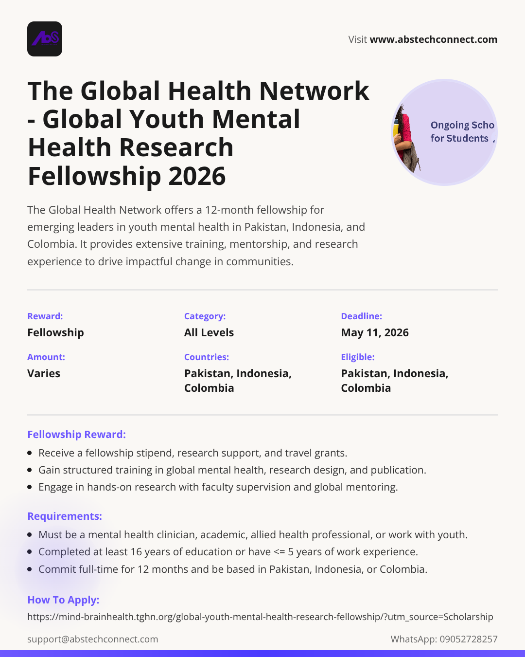 the global health network - global youth mental health research ...