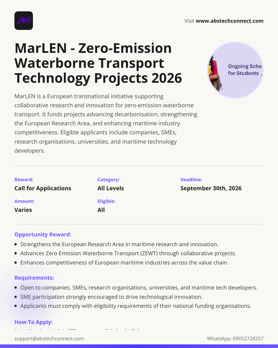 marlen - zero-emission waterborne transport technology projects 2026 ...