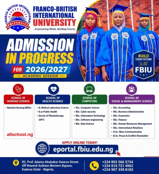 FBIU Post-UTME Form 2026/2027 Now Available – Apply Online