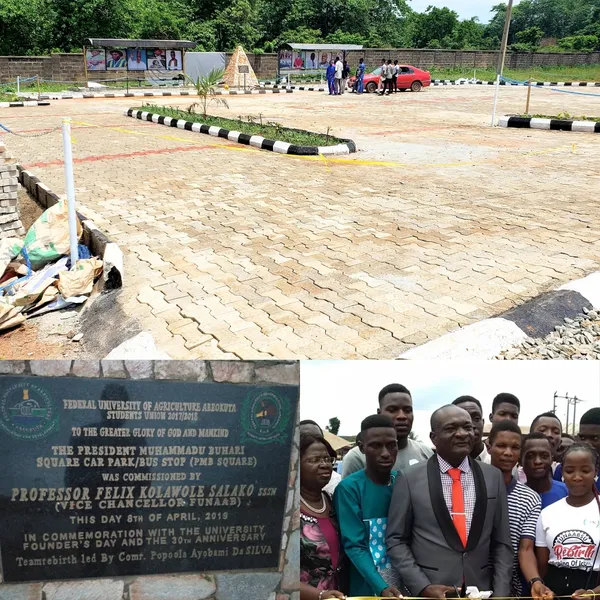 FUNAAB Students Build and Name N5m Car Park After President Buhari