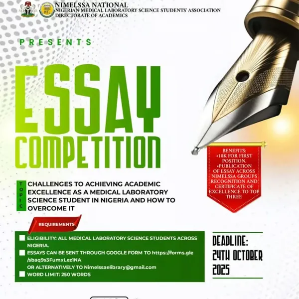 NIMELSSA Essay Competition 2025: Win Prizes & Recognition