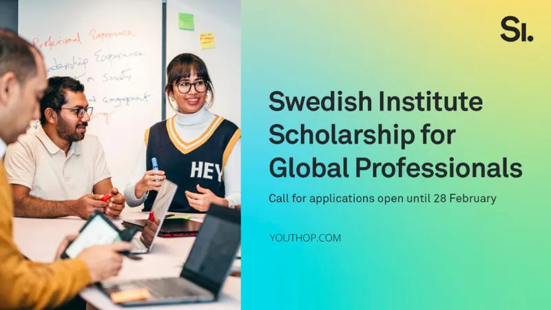 Swedish Institute Scholarship for Global Professionals 2025/26