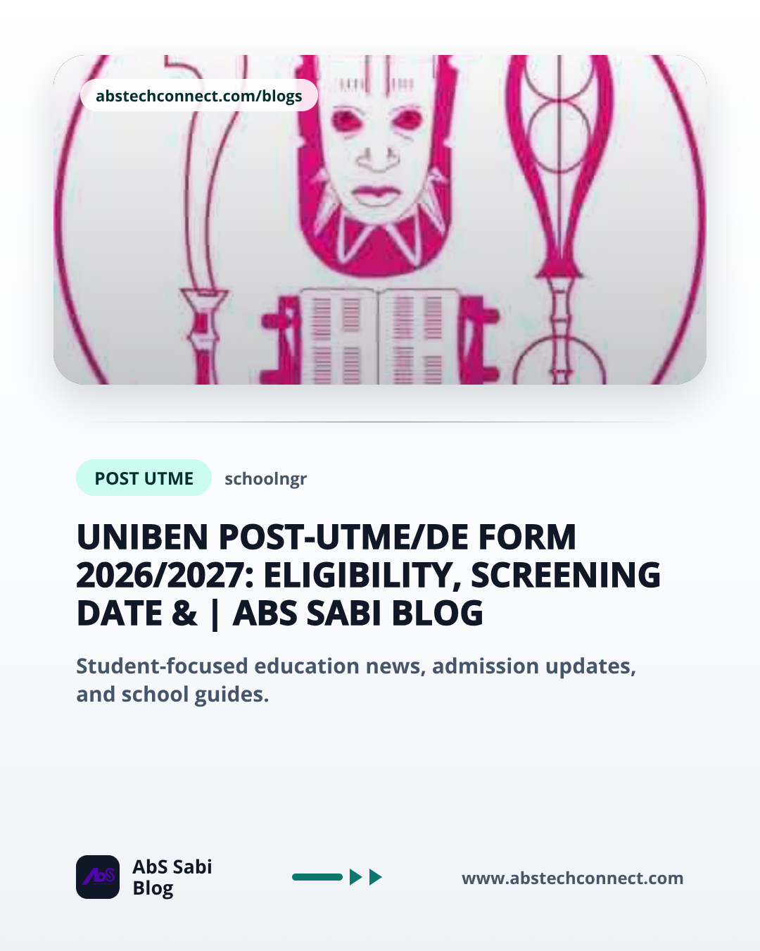 UNIBEN Post-UTME/DE Form 2026/2027: Eligibility, Screening Date &
