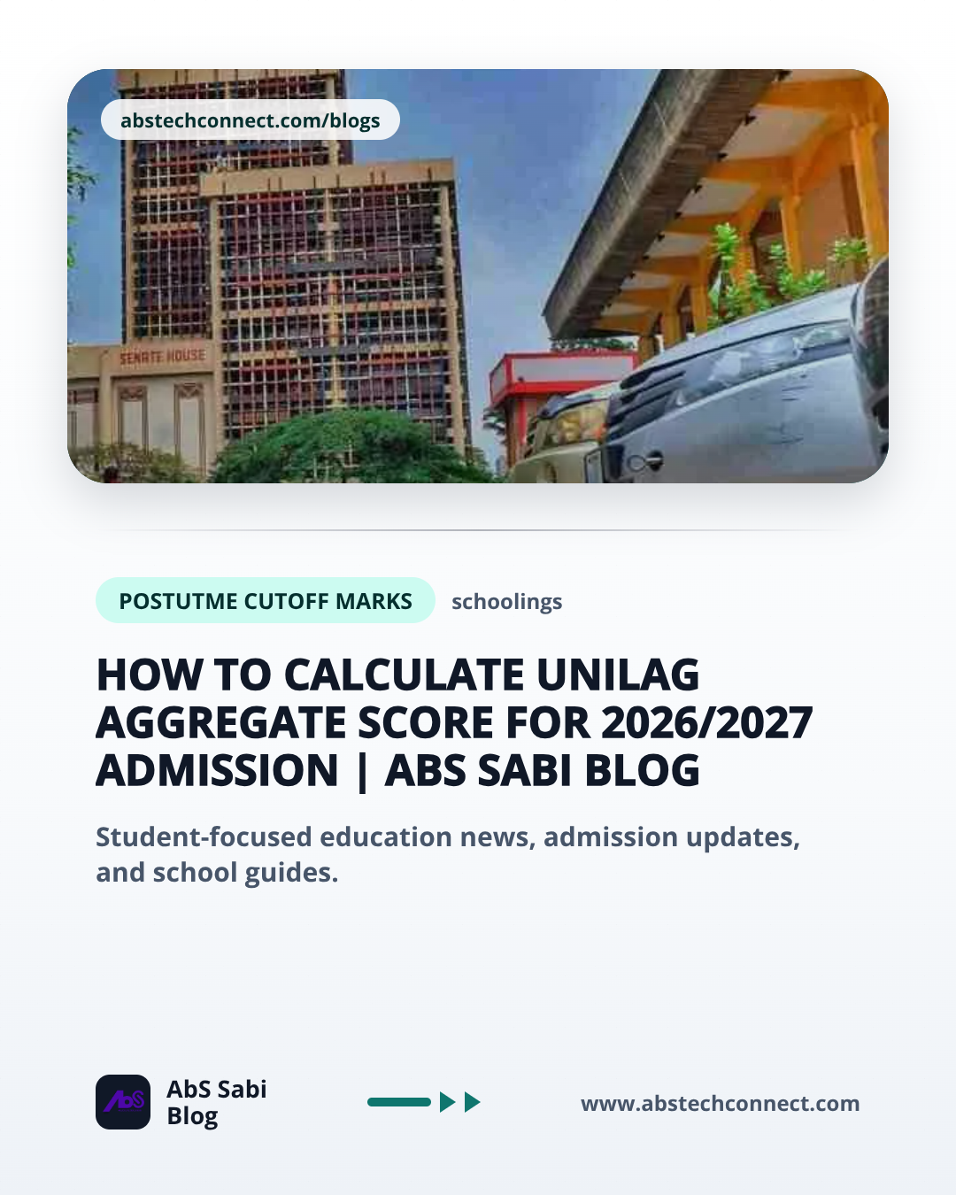 How to Calculate UNILAG Aggregate Score for 2026/2027 Admission