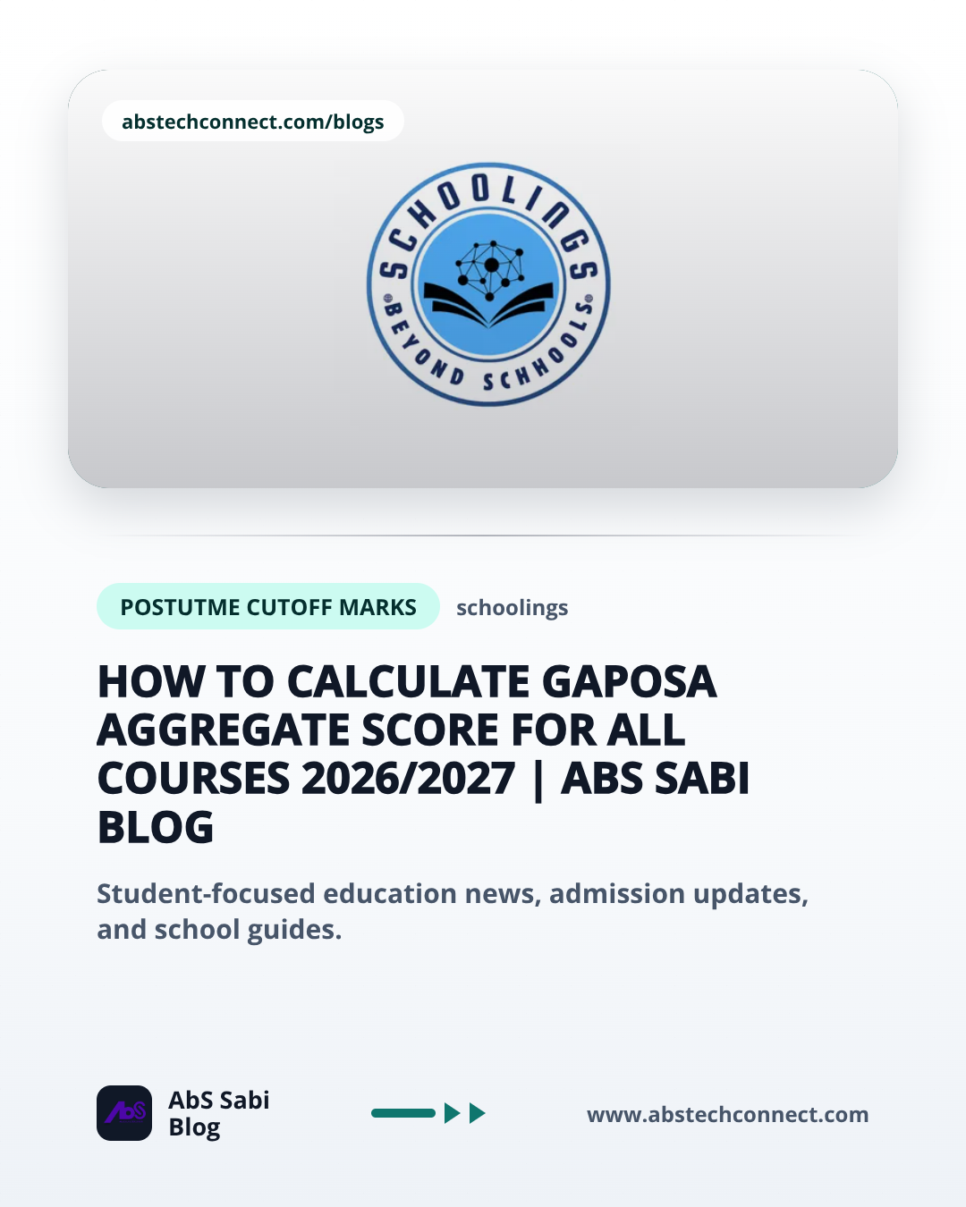 How to Calculate GAPOSA Aggregate Score for All Courses 2026/2027