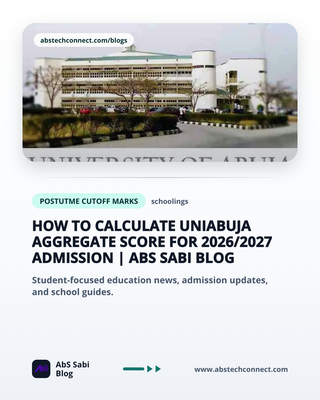 How to Calculate UNIABUJA Aggregate Score for 2026/2027 Admission