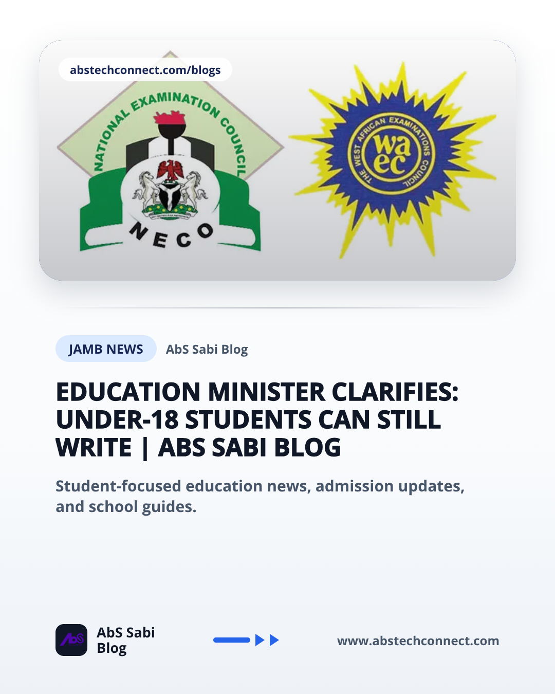 Education Minister Clarifies: Under-18 Students Can Still Write