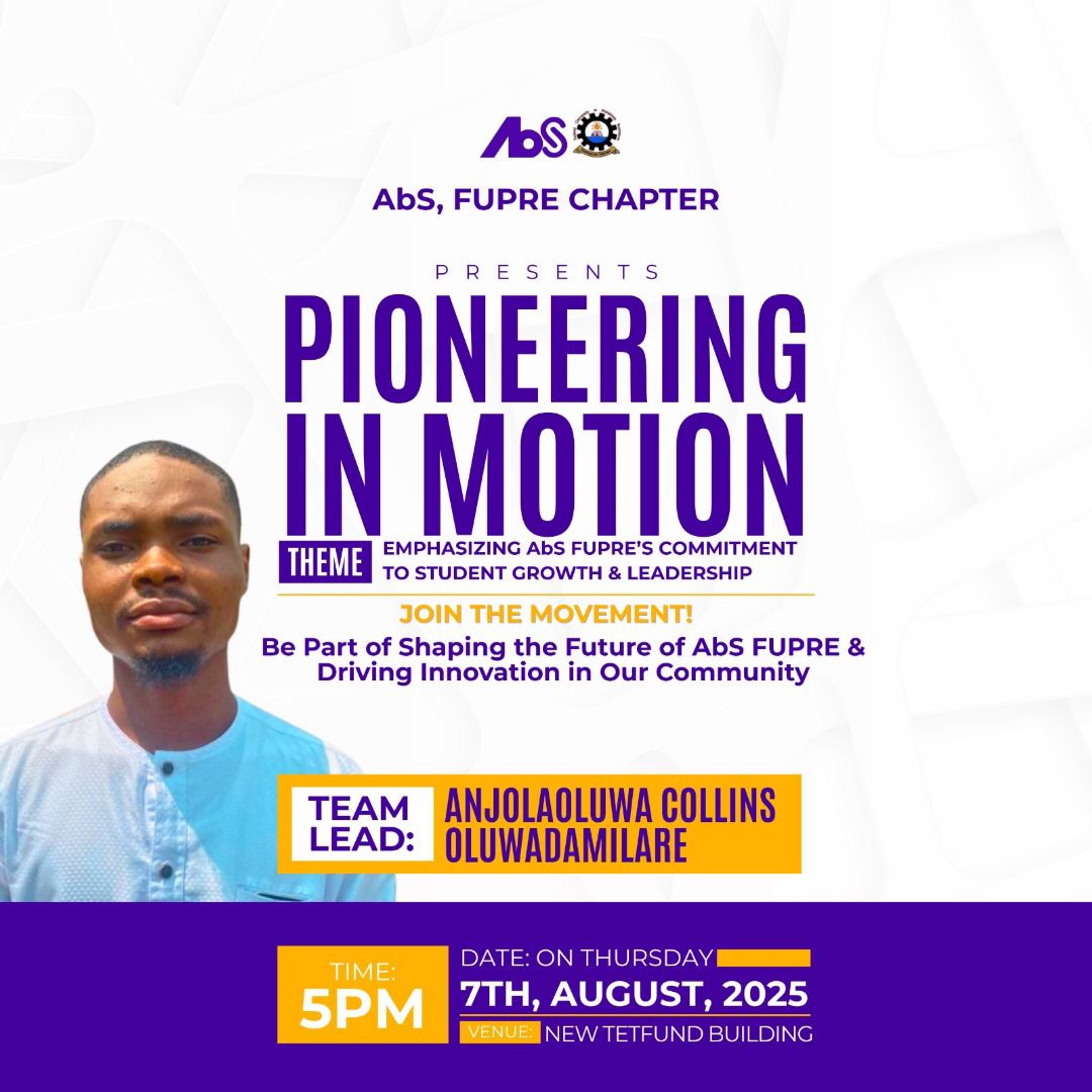 Pioneering In Motion - AbS FUPRE Chapter Meeting