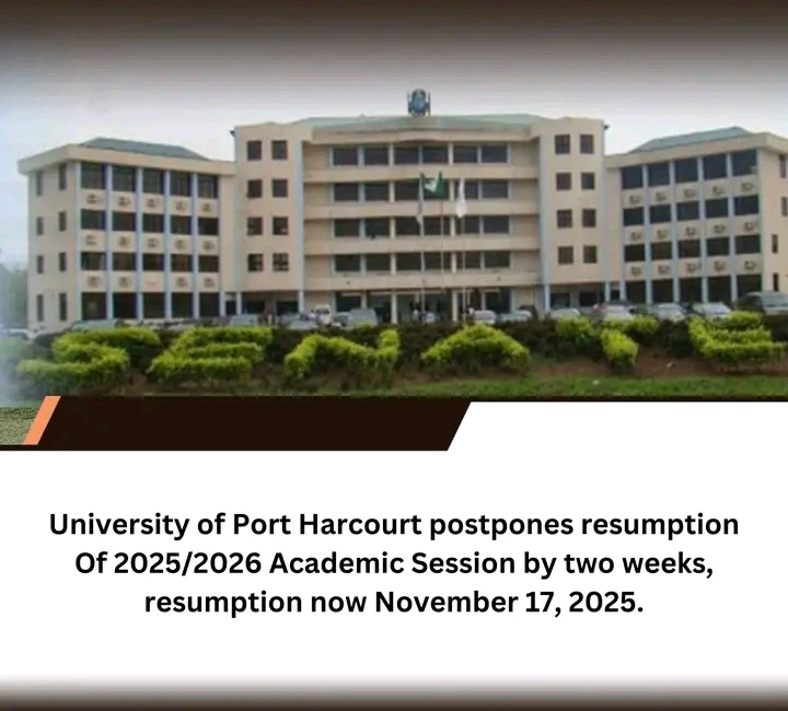 UNIPORT Postpones Resumption Of Academic Activities, 2025/2026