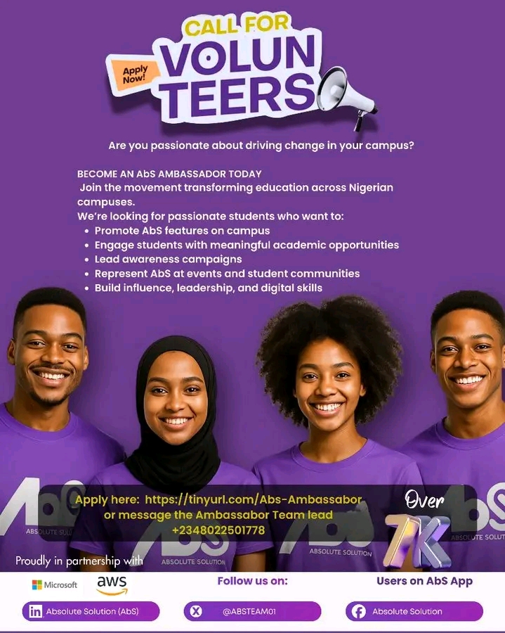 Join the Revolution: Become an AbS Campus Ambassador and Transform Education in Nigeria