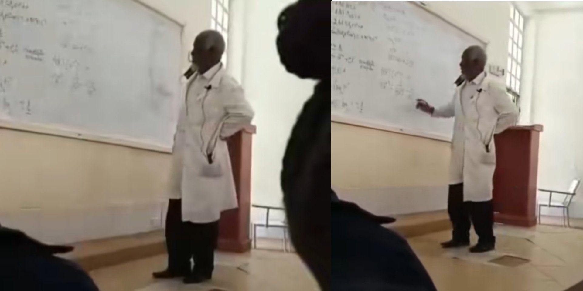 The Hilarious Moment: Lecturer Gets Stuck Solving an Equation – Students Can't Stop Laughing!