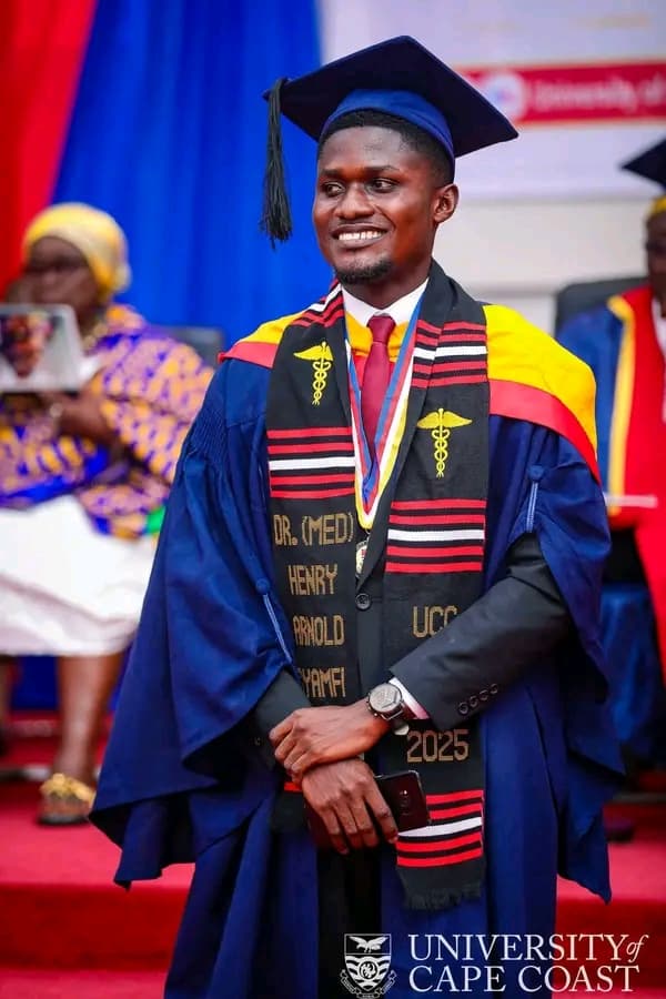 Celebrating Academic Excellence: UCC Grad Dr. Henry Arnold Gyamfi Shines Bright with 10 Awards