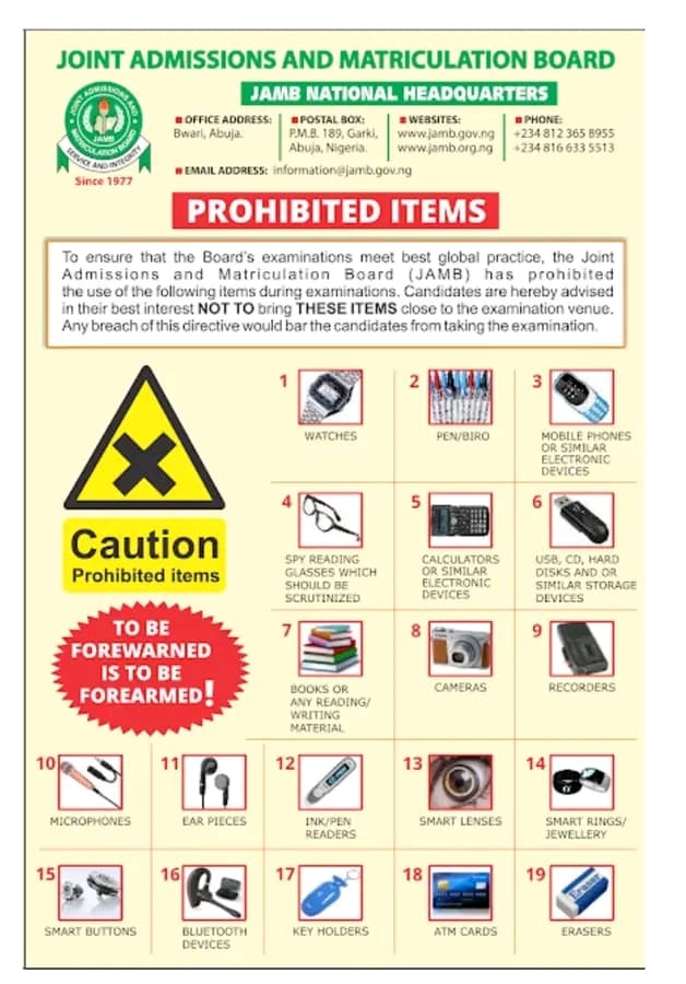 JAMB 2026: Essential UTME Exam Day Rules You Must Know