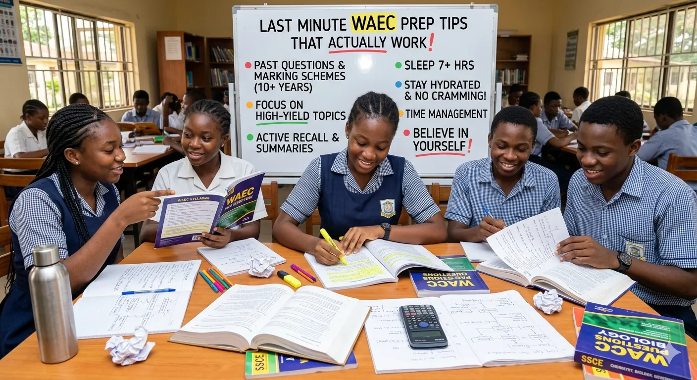 Last Minute WAEC Preparation Tips That Actually Work